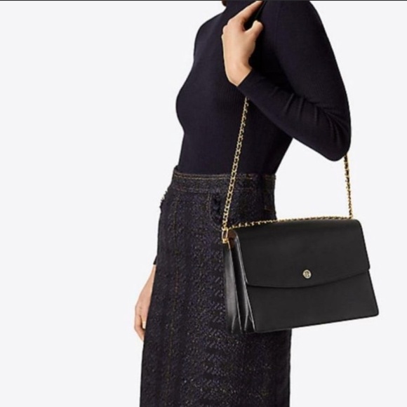 Tory Burch Bags Black Tory Burch Large Parker Tote Purse Poshmark